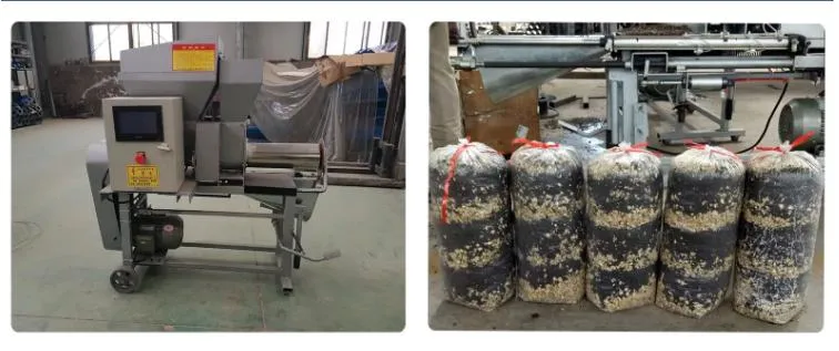 Double Hopper Layered Oyster Mushroom Bagging Machine