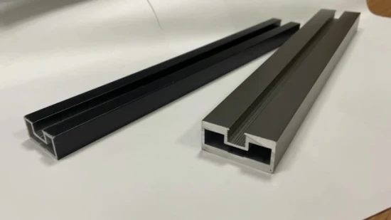 Industrielles extrudiertes Aluminiumprofil aus Aluminiumlegierung für Förderband/Werkbank/Regal/Montageband in Silber und Schwarz eloxiert